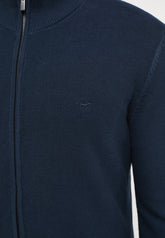 Mustang Edgar Zip Cardigan Męski Sweter Rozpinany Sky Captain 1013275 5323